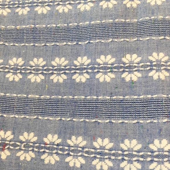 HARPER Chambray Norwegian Floral Patterned Button Up Shirt Women’s S Francesca’s - Picture 5 of 7